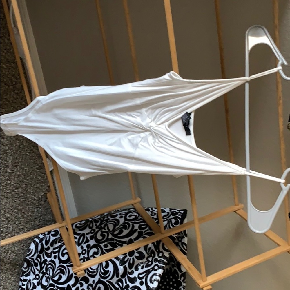 White knotted bodysuit